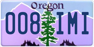 OR license plate 008IMI