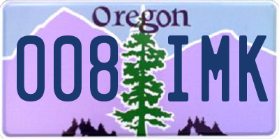 OR license plate 008IMK