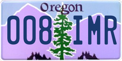 OR license plate 008IMR