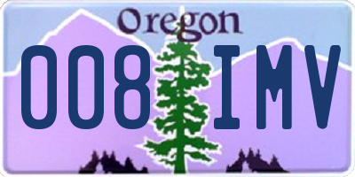 OR license plate 008IMV