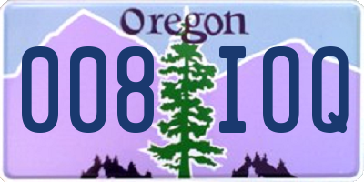 OR license plate 008IOQ