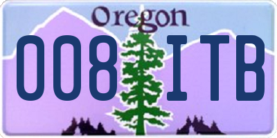 OR license plate 008ITB