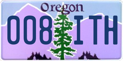 OR license plate 008ITH