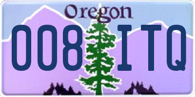OR license plate 008ITQ