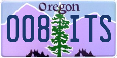OR license plate 008ITS