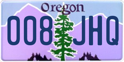 OR license plate 008JHQ