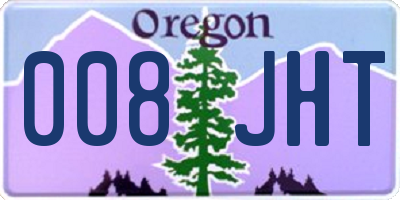 OR license plate 008JHT