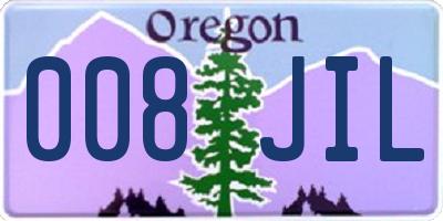OR license plate 008JIL