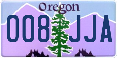 OR license plate 008JJA