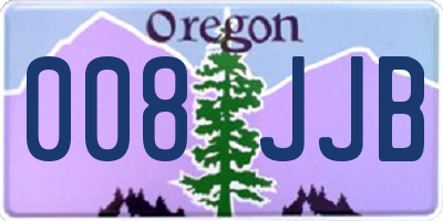 OR license plate 008JJB
