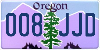 OR license plate 008JJD