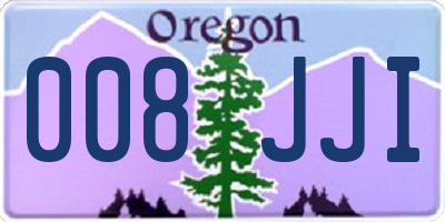 OR license plate 008JJI