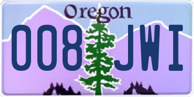 OR license plate 008JWI