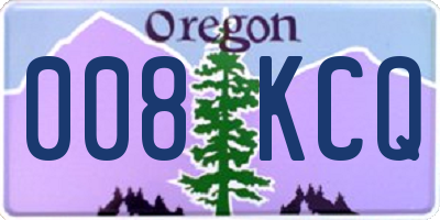 OR license plate 008KCQ