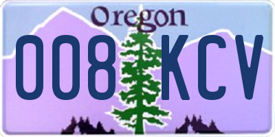OR license plate 008KCV