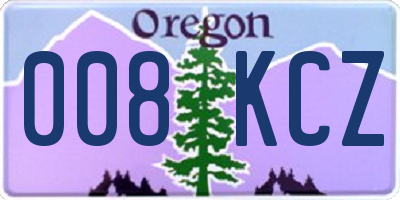OR license plate 008KCZ
