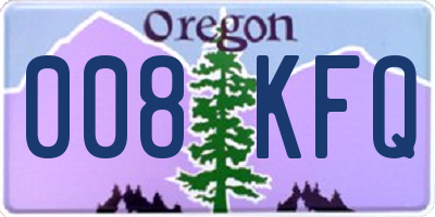 OR license plate 008KFQ