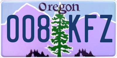 OR license plate 008KFZ