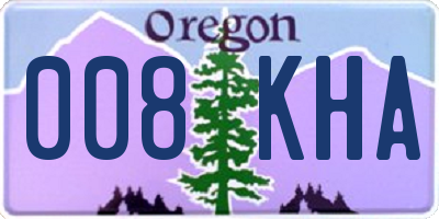OR license plate 008KHA