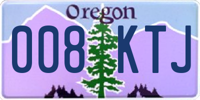 OR license plate 008KTJ