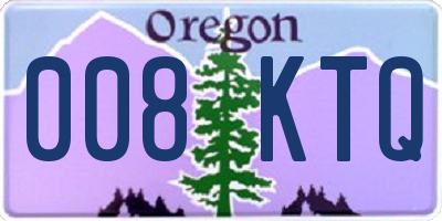 OR license plate 008KTQ