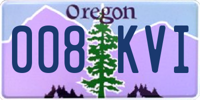OR license plate 008KVI