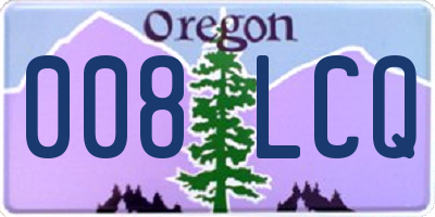 OR license plate 008LCQ