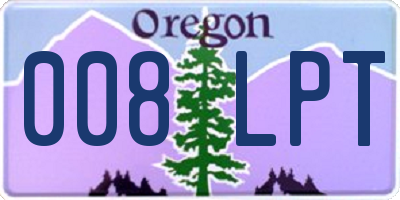 OR license plate 008LPT