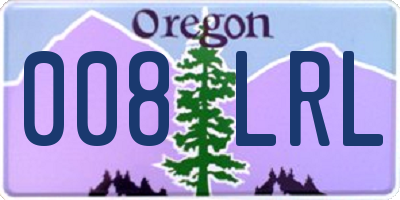 OR license plate 008LRL