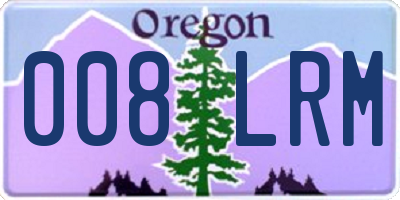 OR license plate 008LRM