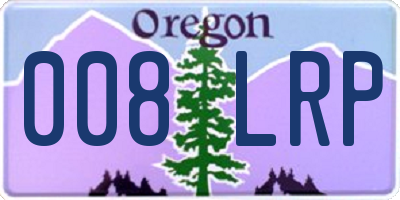 OR license plate 008LRP