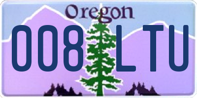 OR license plate 008LTU