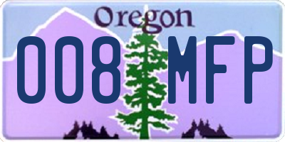 OR license plate 008MFP
