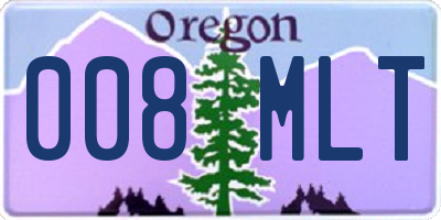 OR license plate 008MLT