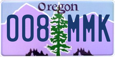OR license plate 008MMK