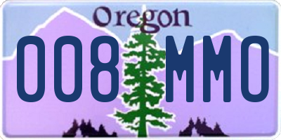 OR license plate 008MMO