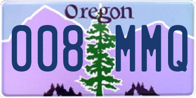 OR license plate 008MMQ