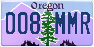 OR license plate 008MMR