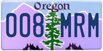 OR license plate 008MRM