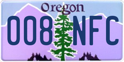 OR license plate 008NFC
