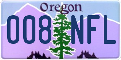 OR license plate 008NFL