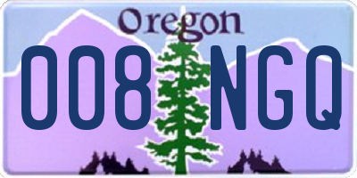 OR license plate 008NGQ