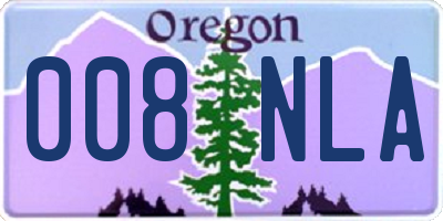 OR license plate 008NLA