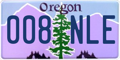 OR license plate 008NLE