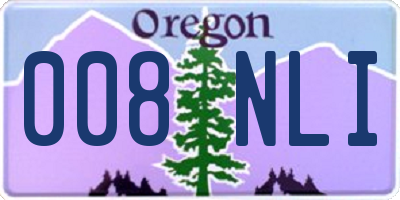 OR license plate 008NLI