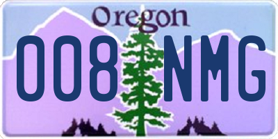 OR license plate 008NMG