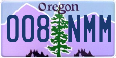 OR license plate 008NMM