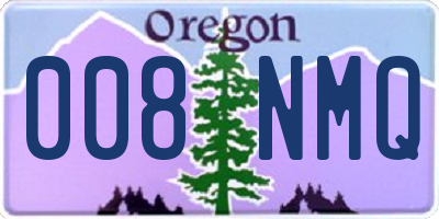 OR license plate 008NMQ
