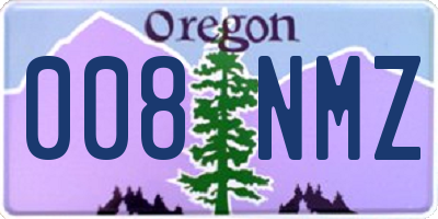 OR license plate 008NMZ