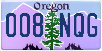 OR license plate 008NQG